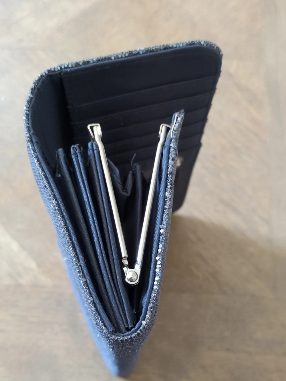 Classic Metallic Purple/Grey Sparkle Wallet